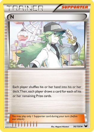N (Supporter) 096/108  Dark Explorers - Uncommon