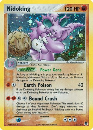 Nidoking 008  - Reverse Holofoil FireRed & LeafGreen - Holo Rare