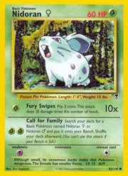 Nidoran F 082  - Reverse Holofoil Legendary Collection - Common