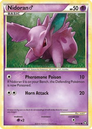 Nidoran M 070/102  Triumphant - Common