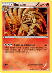 Ninetales 021/113  - Reverse Holofoil Legendary Treasures - Rare