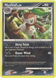 Nuzleaf 057  - Reverse Holofoil Diamond and Pearl - Uncommon