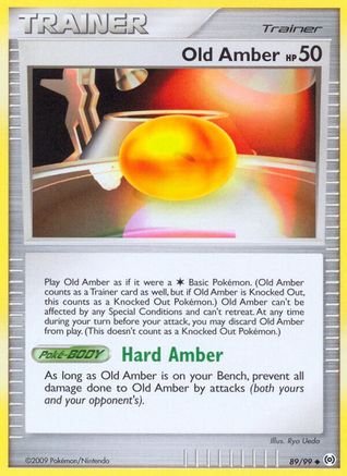 Old Amber 089  Arceus - Uncommon