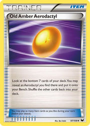 Old Amber Aerodactyl 097  - Reverse Holofoil Dark Explorers - Uncommon