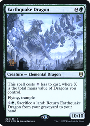 Earthquake Dragon (PRE-228S) - Battle for Baldur's Gate Promos Foil