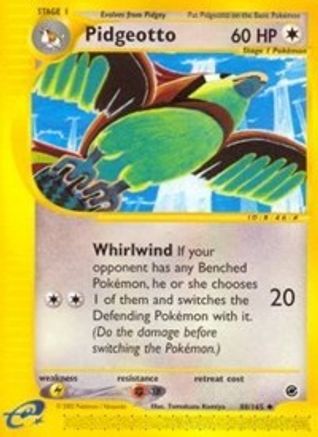 Pidgeotto 088  - Reverse Holofoil Expedition - Uncommon
