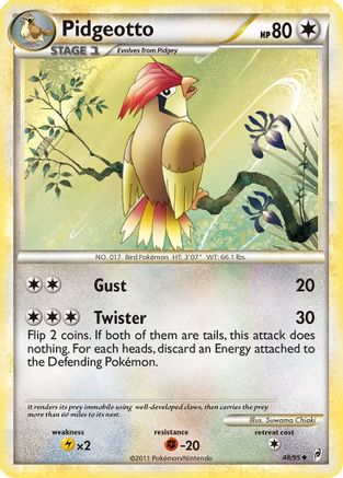 Pidgeotto 048/95  - Reverse Holofoil Call of Legends - Uncommon