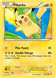 Pikachu 050/149  - Reverse Holofoil Boundaries Crossed - Common
