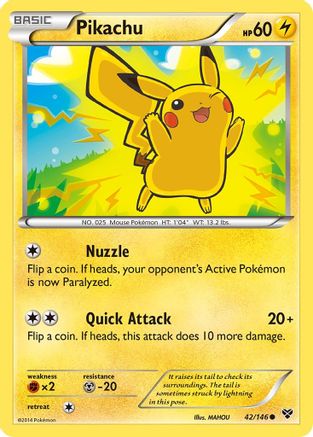 Pikachu 042/146  XY Base Set - Common