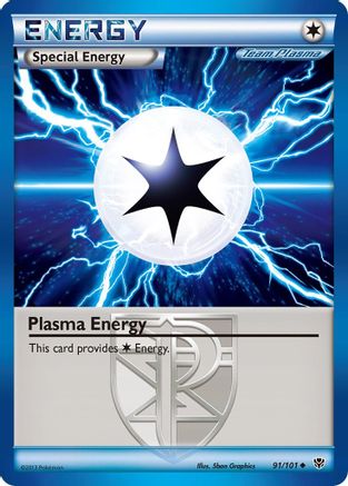 Plasma Energy (Team Plasma) 091/101  - Reverse Holofoil Plasma Blast - Uncommon