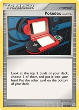 Pokedex (HANDY910is) 111  - Reverse Holofoil Diamond and Pearl - Uncommon