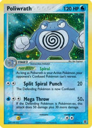 Poliwrath 011  - Reverse Holofoil FireRed & LeafGreen - Holo Rare