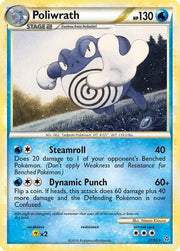 Poliwrath 021  - Reverse Holofoil Unleashed - Rare