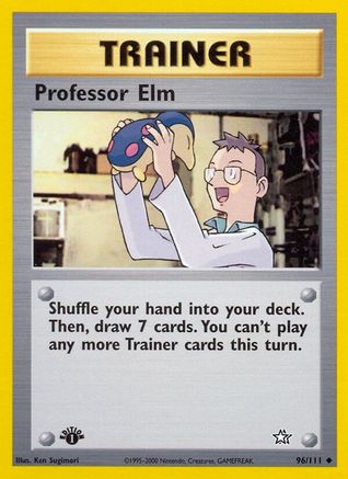 Professor Elm 096/111  - 1st Edition Neo Genesis - Uncommon