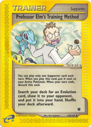 Professor Elm's Training Method 148/165  Expedition - Uncommon