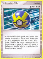 Quick Ball 114/123  - Reverse Holofoil Mysterious Treasures - Uncommon