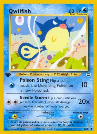Qwilfish 049/64  - Unlimited Neo Revelation - Common