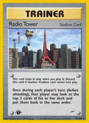 Radio Tower 095  - 1st Edition Neo Destiny - Rare