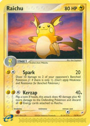 Raichu 013  Team Magma vs Team Aqua - Rare