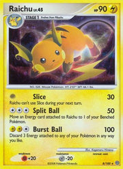 Raichu 008  - Reverse Holofoil Stormfront - Holo Rare
