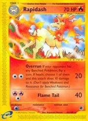 Rapidash (62) 062  - Reverse Holofoil Expedition - Rare