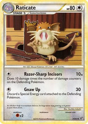 Raticate 034/90  - Reverse Holofoil Undaunted - Uncommon