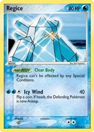 Regice 027  - Reverse Holofoil Holon Phantoms - Rare