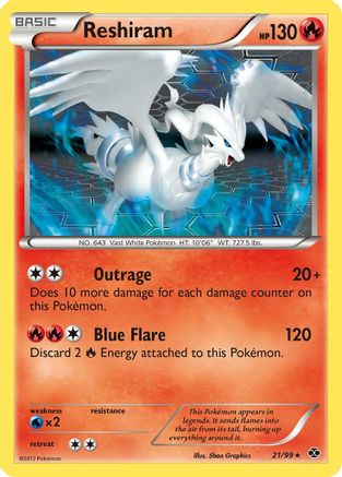 Reshiram 021/99  Next Destinies - Rare