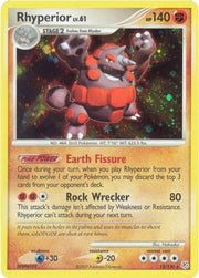 Rhyperior 012/130  - Holofoil Diamond and Pearl - Holo Rare