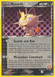 Rocket's Meowth 046/109  Team Rocket Returns - Uncommon