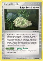 Root Fossil 093  - Reverse Holofoil Holon Phantoms - Common