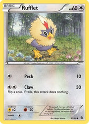Rufflet (87) 087  - Reverse Holofoil Emerging Powers - Uncommon