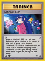 Sabrina's ESP 117/132  - 1st Edition Gym Heroes - Uncommon