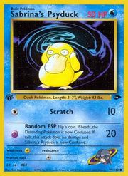 Sabrina's Psyduck 099/132  - 1st Edition Gym Challenge - Common