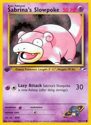 Sabrina's Slowpoke 095/132  - 1st Edition Gym Heroes - Common