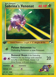 Sabrina's Venonat 096/132  - Unlimited Gym Heroes - Common