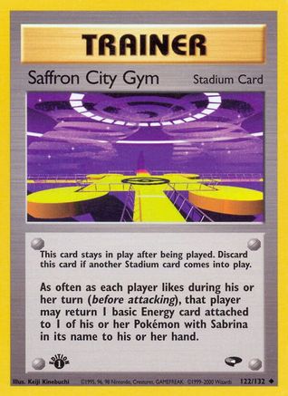 Saffron City Gym 122/132  - 1st Edition Gym Challenge - Uncommon
