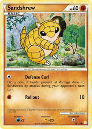 Sandshrew 079/123  - Reverse Holofoil HeartGold SoulSilver - Common