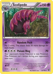 Scolipede 053  - Reverse Holofoil XY Base Set - Rare