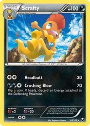 Scrafty 068  - Reverse Holofoil Dark Explorers - Rare