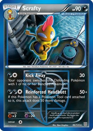 Scrafty (Team Plasma) 086  Plasma Storm - Rare