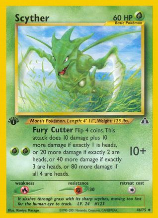 Scyther 046/75  - Unlimited Neo Discovery - Uncommon