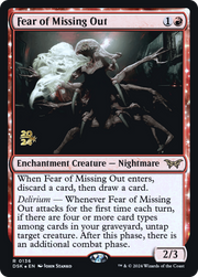Fear of Missing Out (PRE-136) - Duskmourn: House of Horror Promos: (enchantment) Foil
