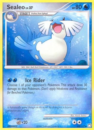 Sealeo 062  - Reverse Holofoil Mysterious Treasures - Uncommon