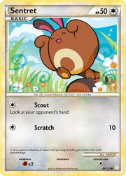 Sentret 080/123  - Reverse Holofoil HeartGold SoulSilver - Common