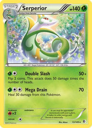 Serperior 013  - Reverse Holofoil Boundaries Crossed - Holo Rare