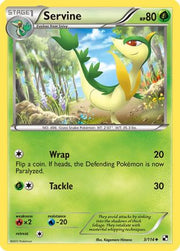 Servine (3) 003/114  - Reverse Holofoil Black and White - Uncommon