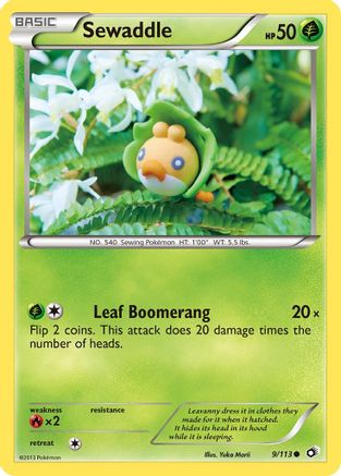 Sewaddle (9) 009/113  Legendary Treasures - Common