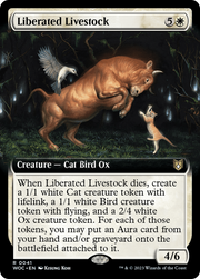 Liberated Livestock (WOC-041) - Wilds of Eldraine Commander: (Extended Art)
