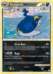 Sharpedo 030  - Reverse Holofoil Triumphant - Rare